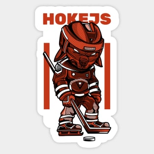 Hokejs Black Sticker